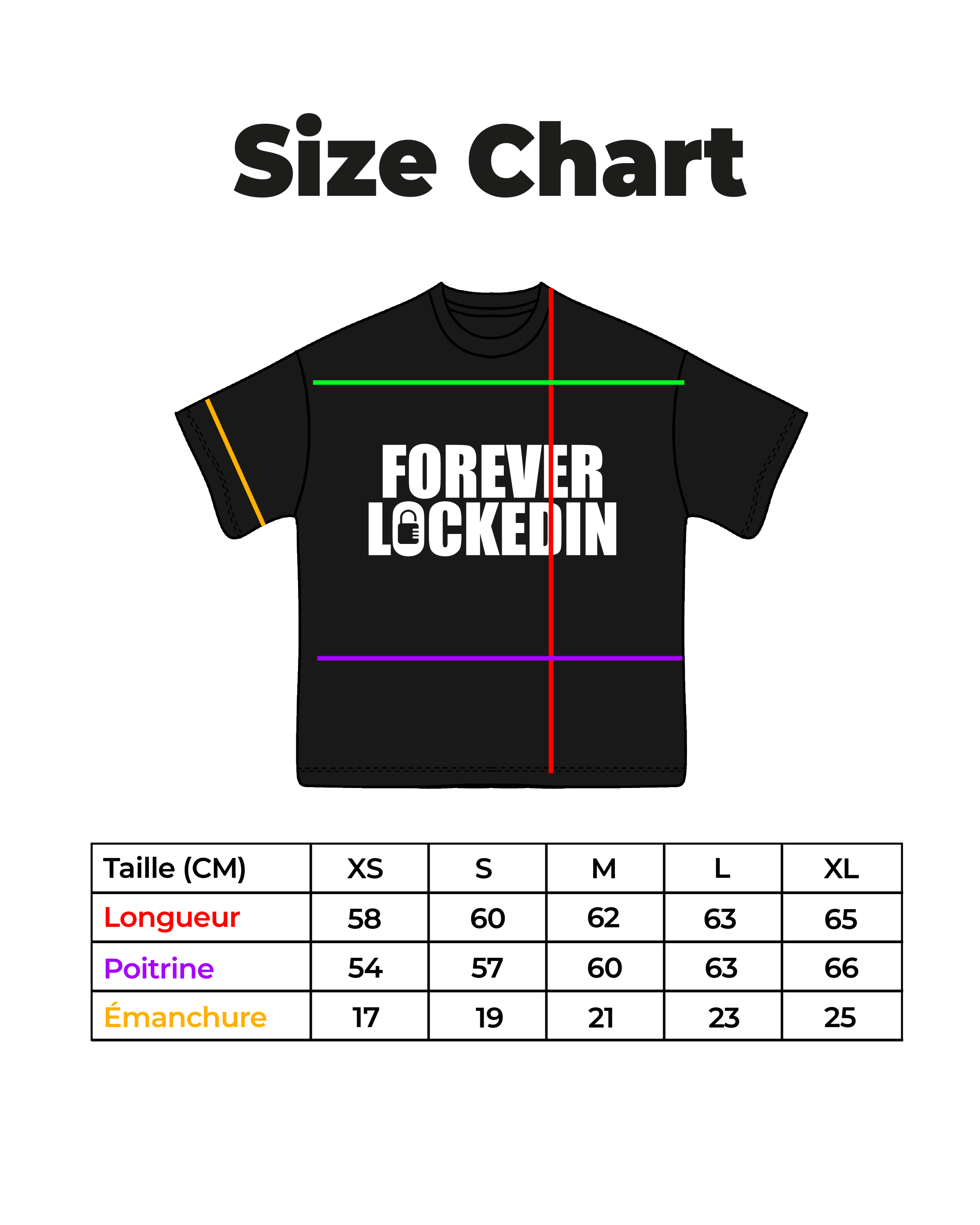 T-shirt Forever Lockedin